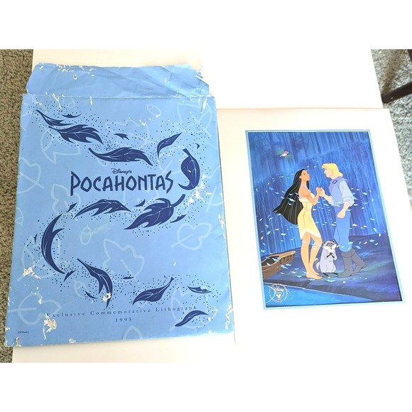 Walt Disney’s 1995 Pocahontas Exclusive Commemorative Lithograph 11” X 14” - Picture 4 of 4